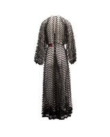 Valentino Garavani Black Embroidered Evening Dress