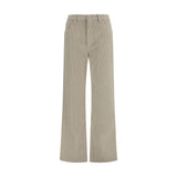 Marni Beige Cotton Flared Pants