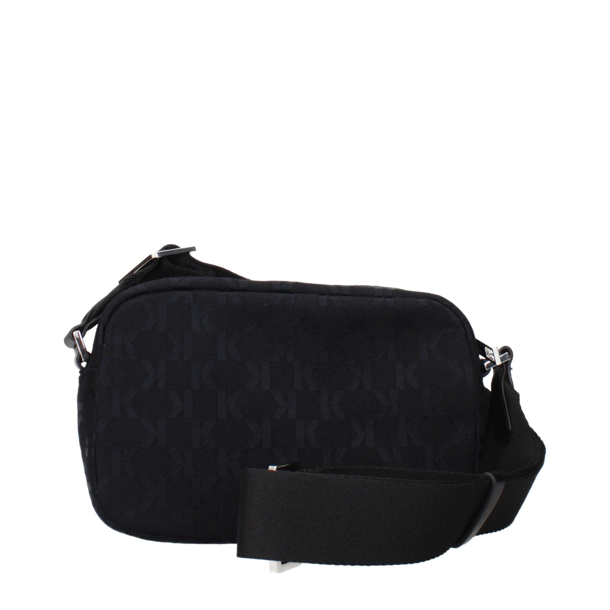 Karl Lagerfeld Black Fabric Crossbody Bag