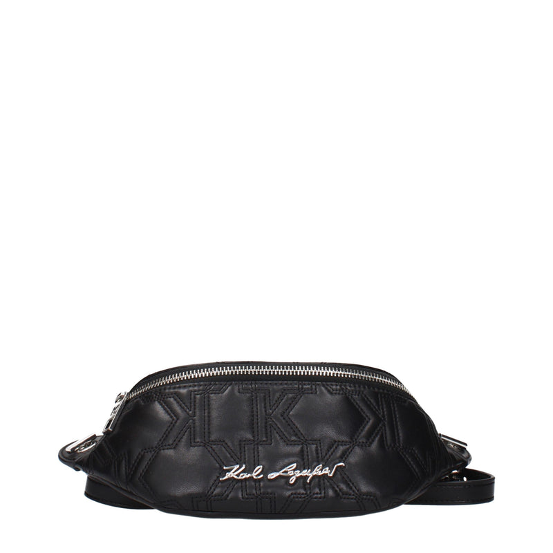 Karl Lagerfeld Black Leather Backpack - Stylish & Functional