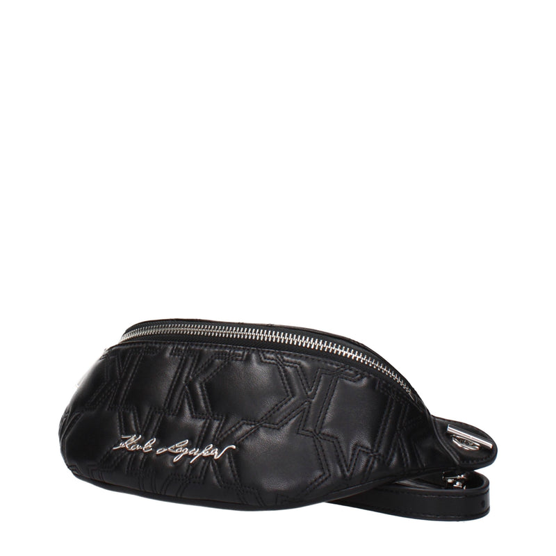 Karl Lagerfeld Black Leather Backpack - Stylish & Functional
