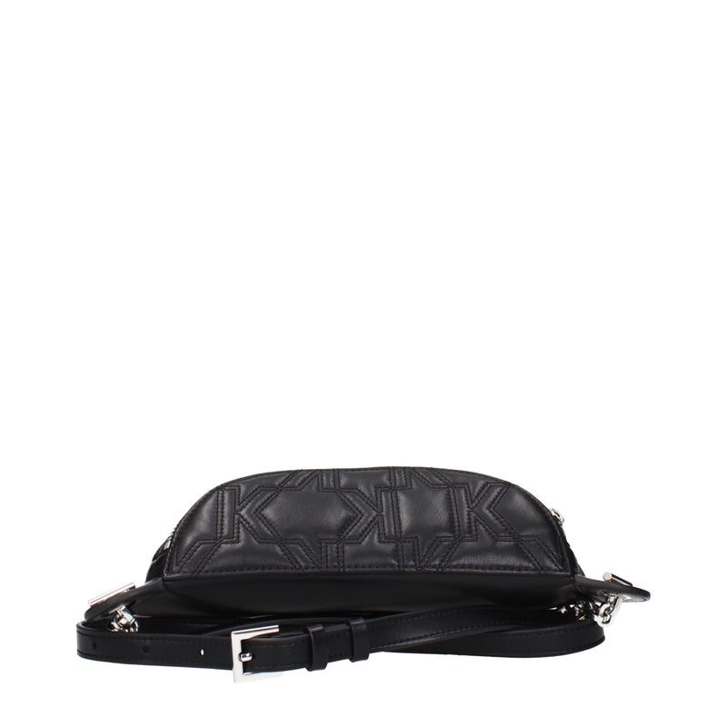 Karl Lagerfeld Black Leather Backpack - Stylish & Functional