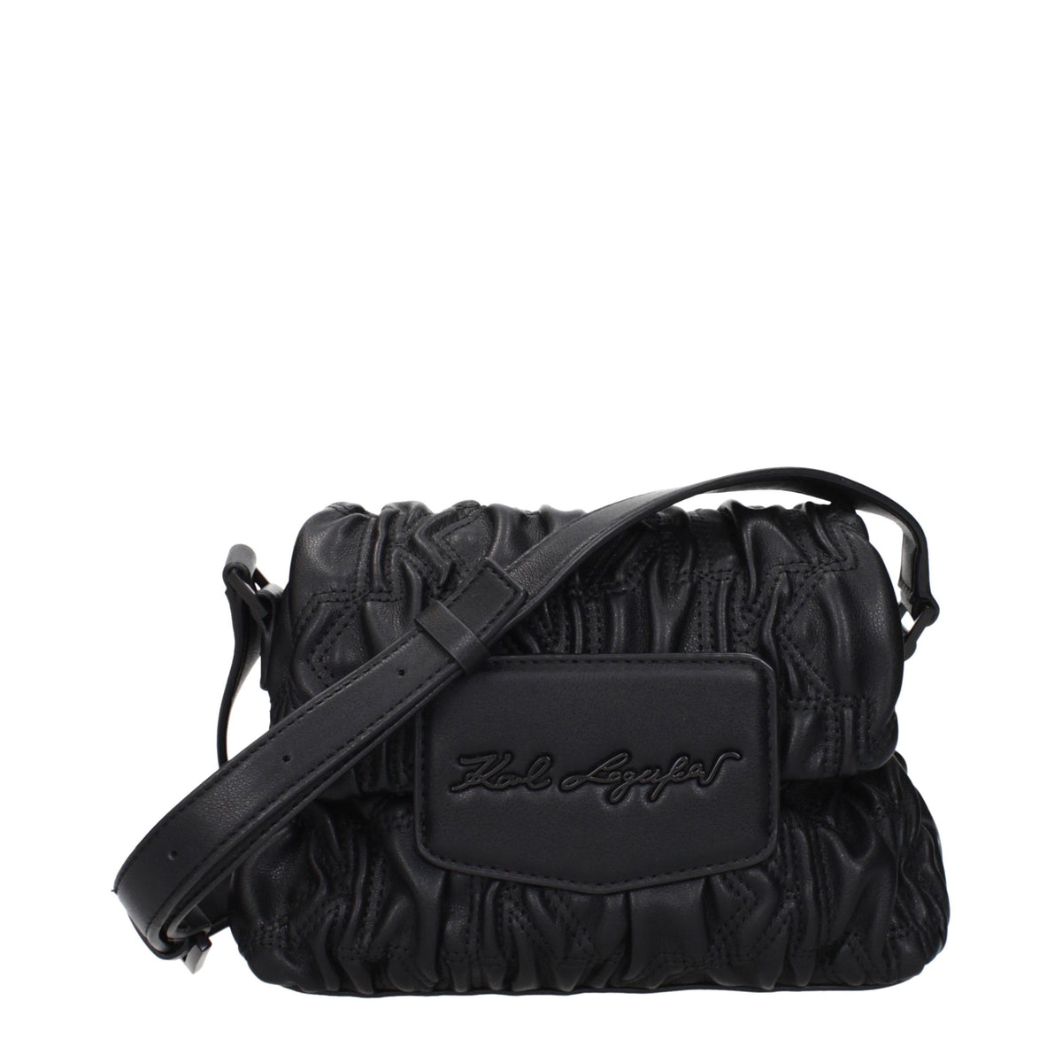Karl Lagerfeld Black Polyester Crossbody Bag
