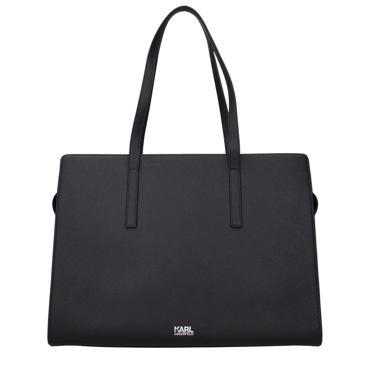 Karl Lagerfeld Black Leather Shoulder Bag