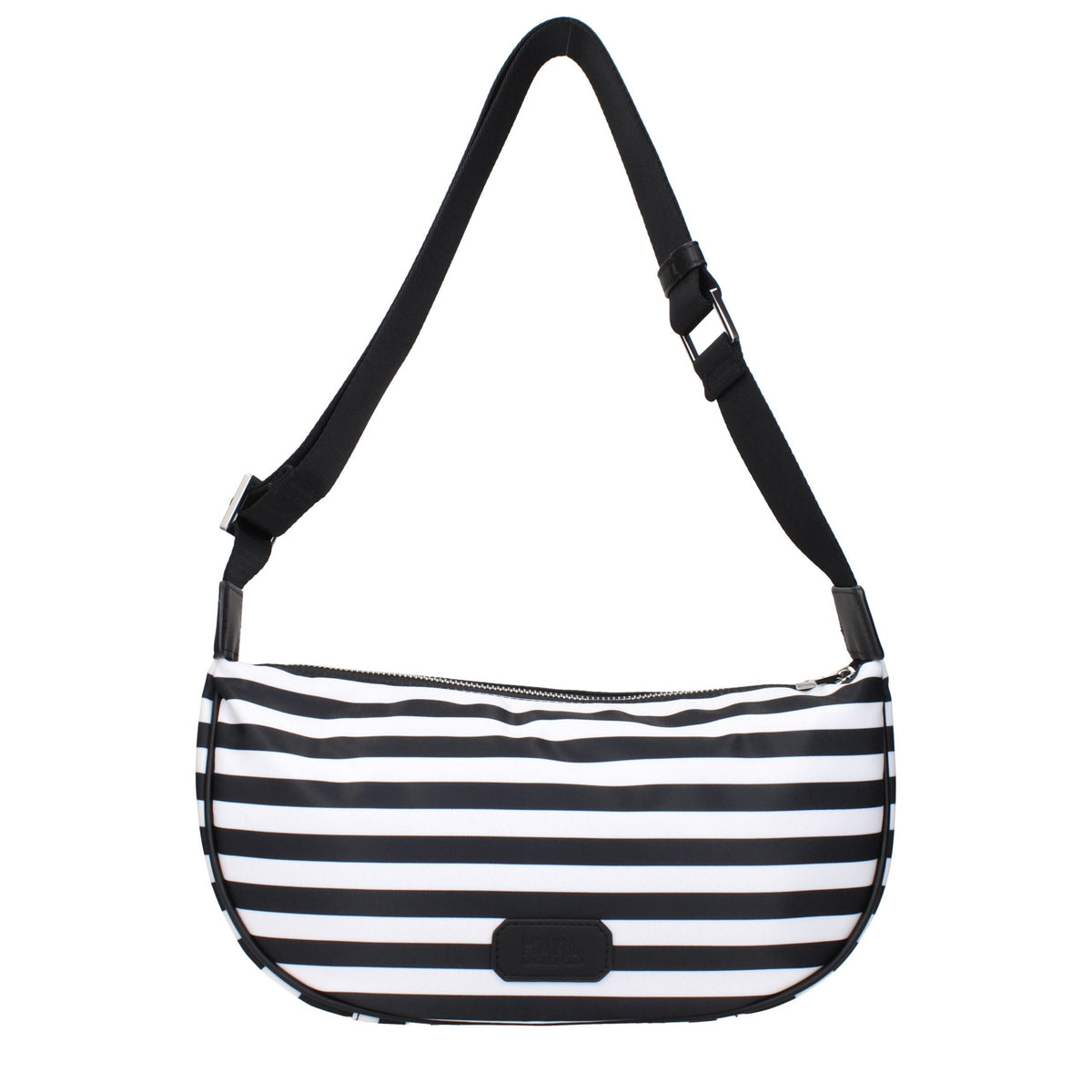 Karl Lagerfeld Black Fabric Crossbody Bag