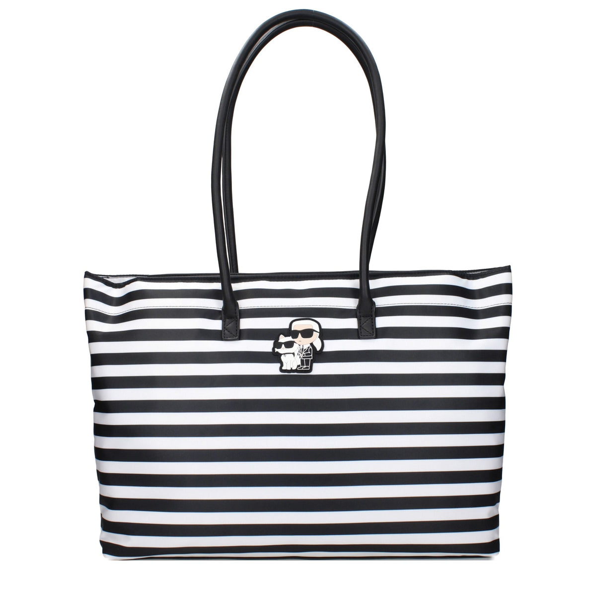 Karl Lagerfeld Black Fabric Shoulder Bag