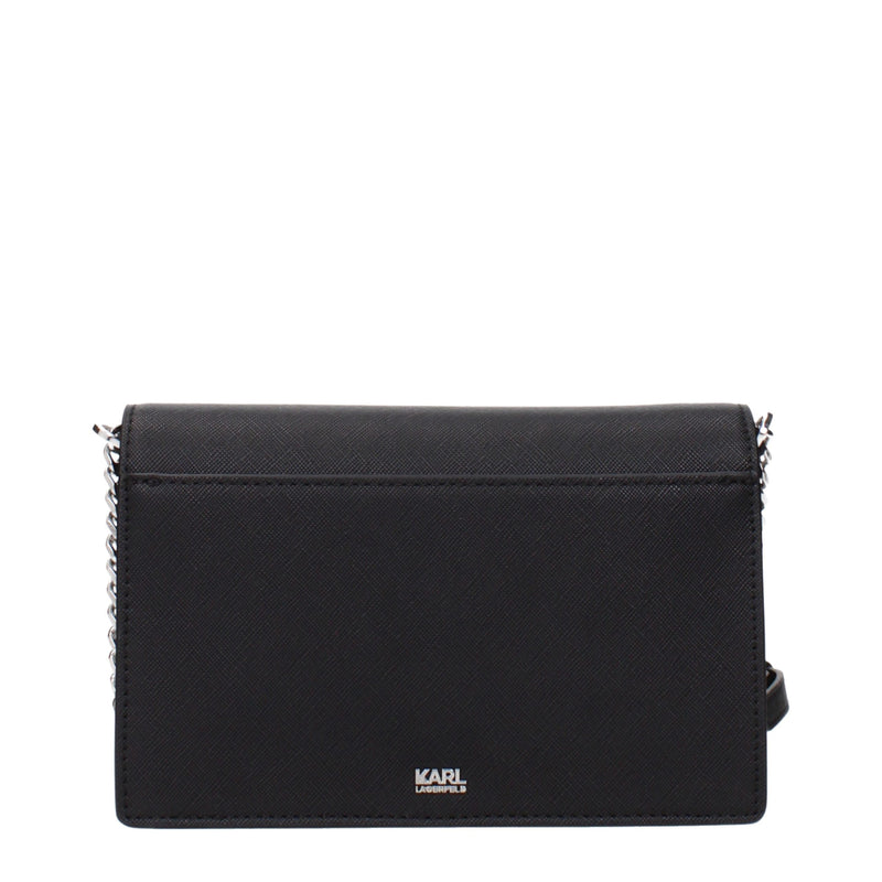 Sac à bandoulière en polyéthylène noir Karl Lagerfeld