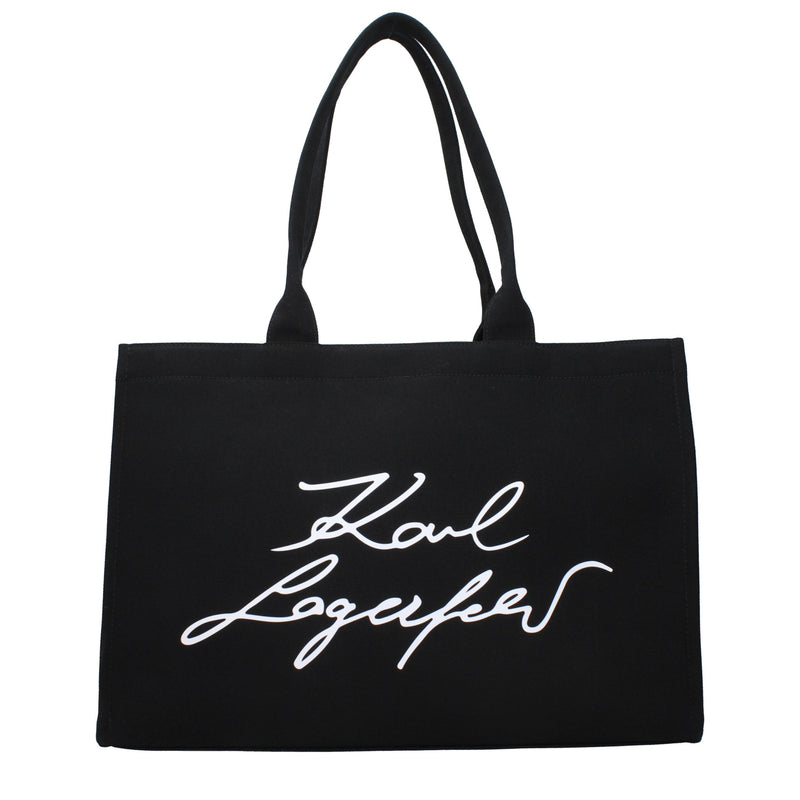 Sac à bandoulière en tissu noir Karl Lagerfeld