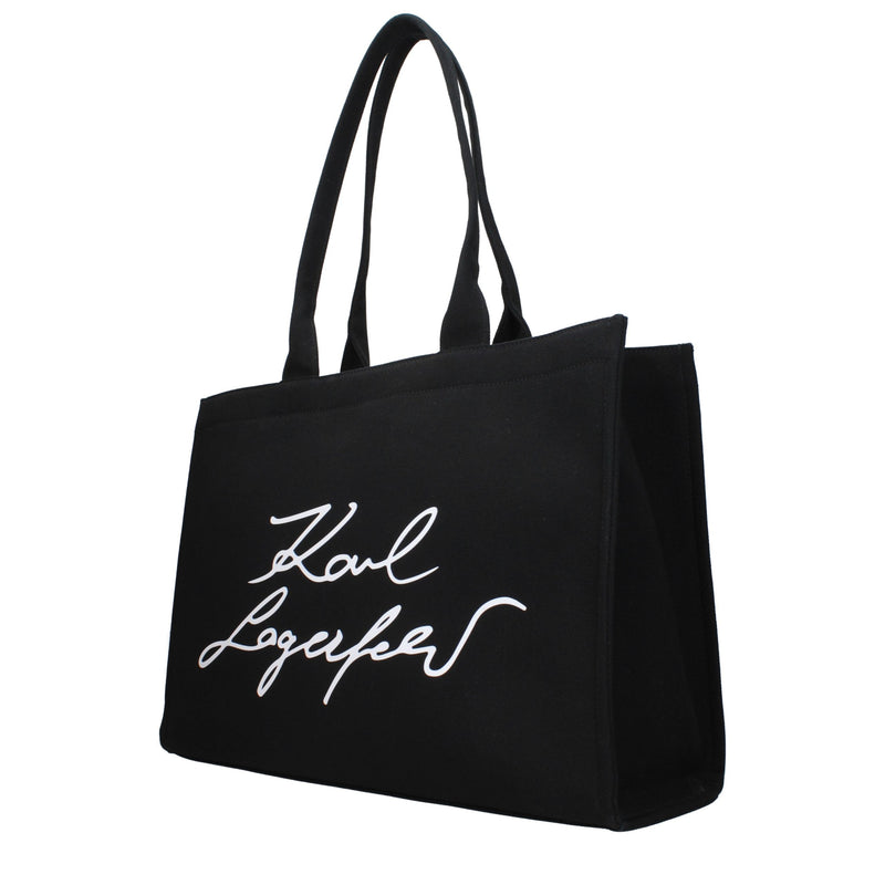 Sac à bandoulière en tissu noir Karl Lagerfeld