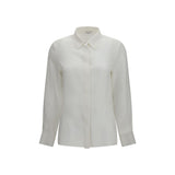 Lardini White Silk Dress Shirt