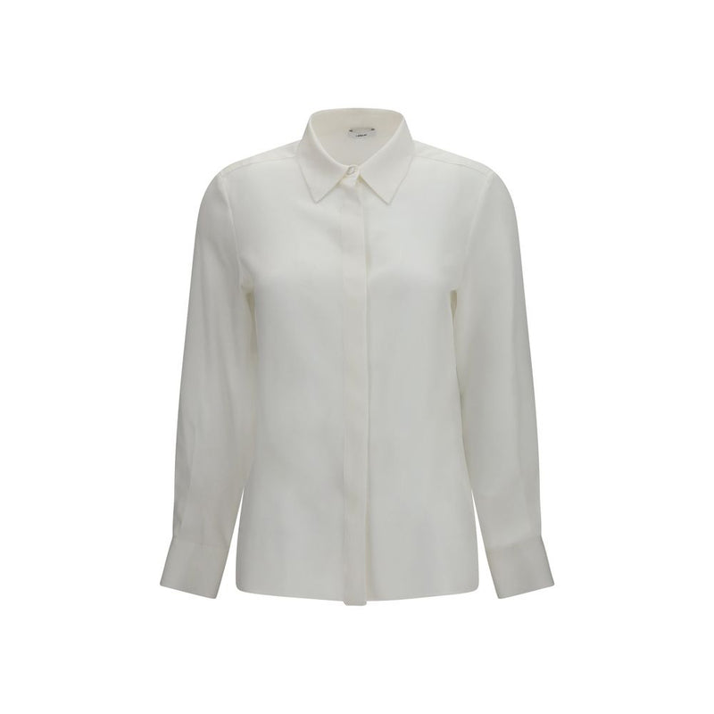 Lardini White Silk Dress Shirt for Women