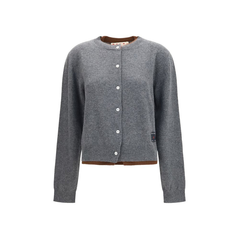 Marni Gray Cashmere Cardigan - Luxurious Layered Design