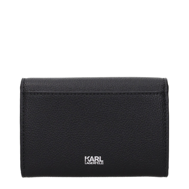 Karl Lagerfeld Black Polyester Coin Purse Wallet