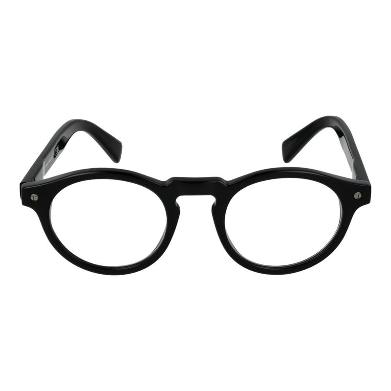 Tod's Black Acetate Round Glasses (Frames) for Men