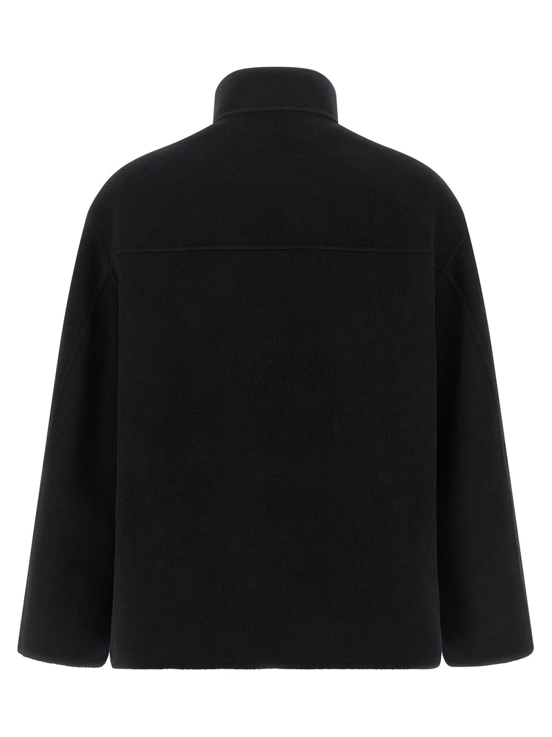 Rohe Black Wool Coat - Luxurious Contemporary Tailoring