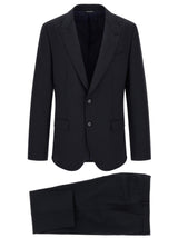 Dolce & Gabbana Blue Virgin Wool Two-Piece Suit