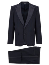 Dolce & Gabbana Blue Virgin Wool Two-Piece Suit
