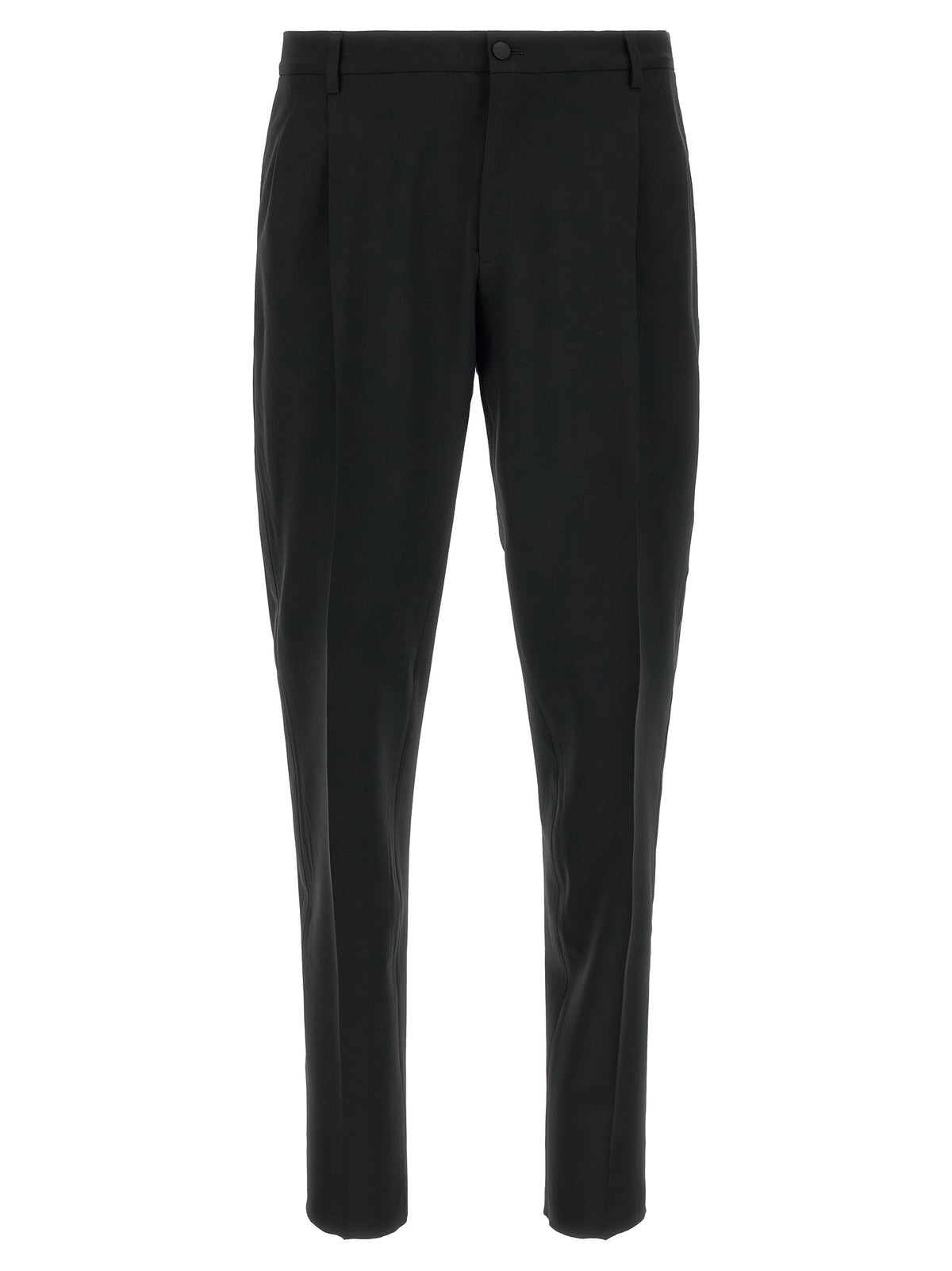 Dolce & Gabbana Black Virgin Wool Two-Piece Suit