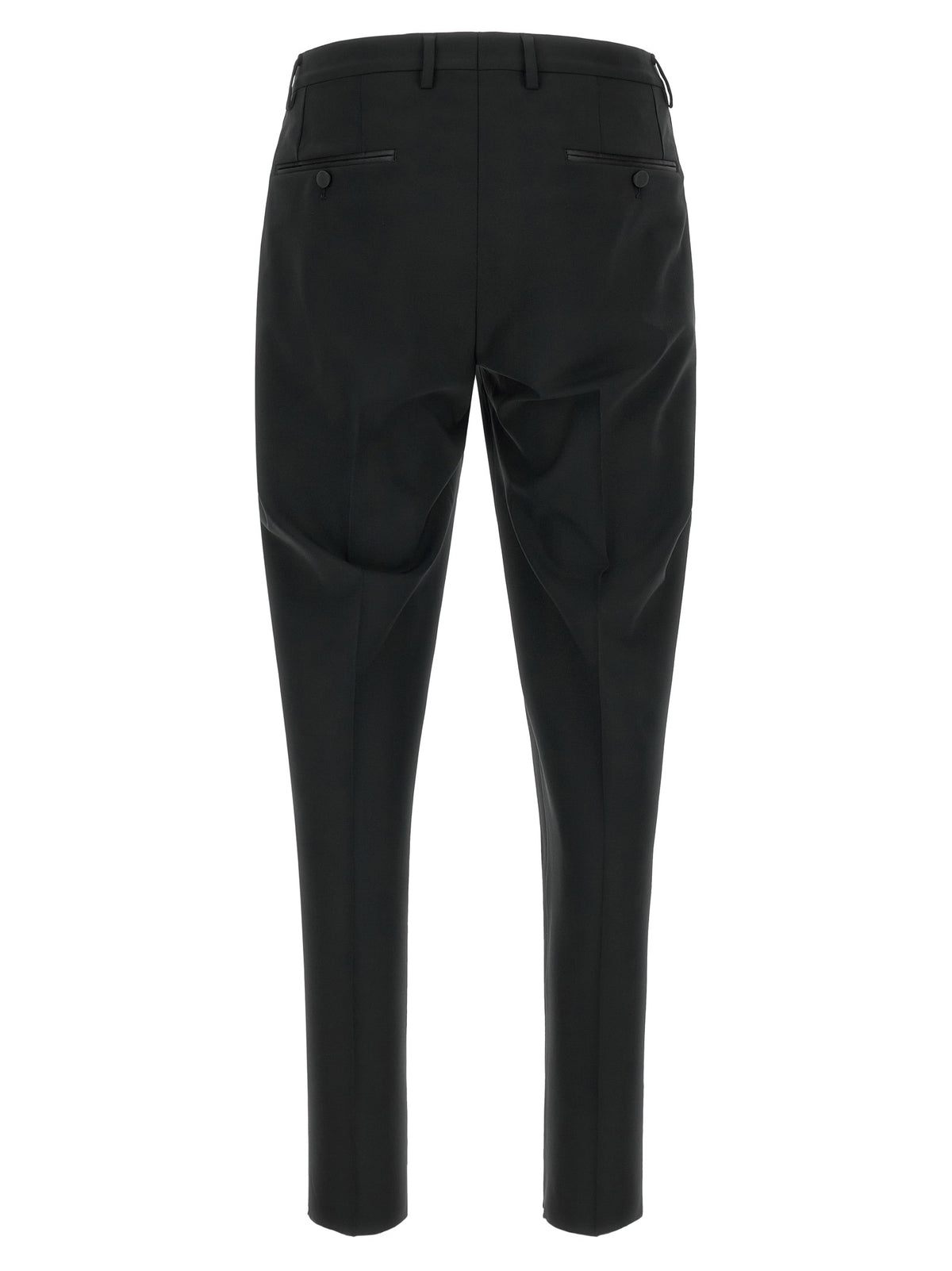 Dolce & Gabbana Black Virgin Wool Two-Piece Suit