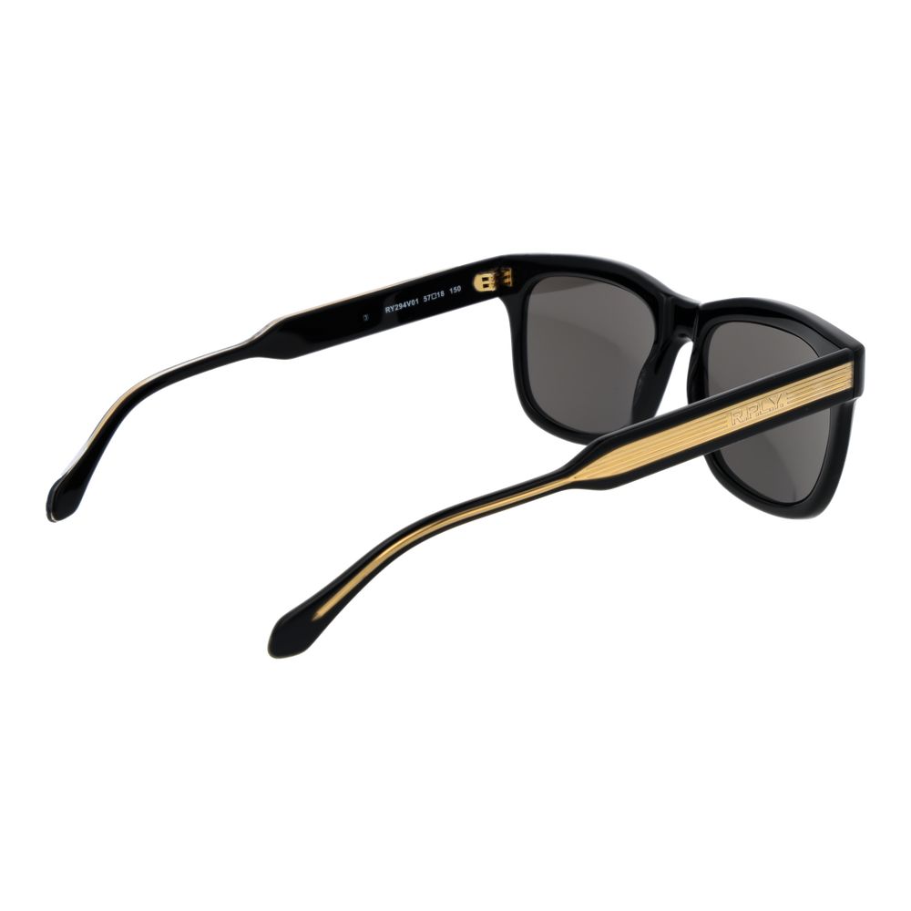 Replay Black Plastic Sunglasses for Men