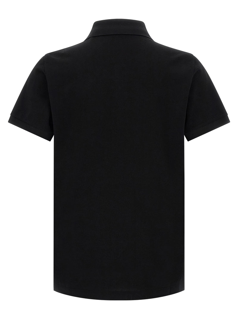 Fendi Black Cotton Piqué Polo Shirt