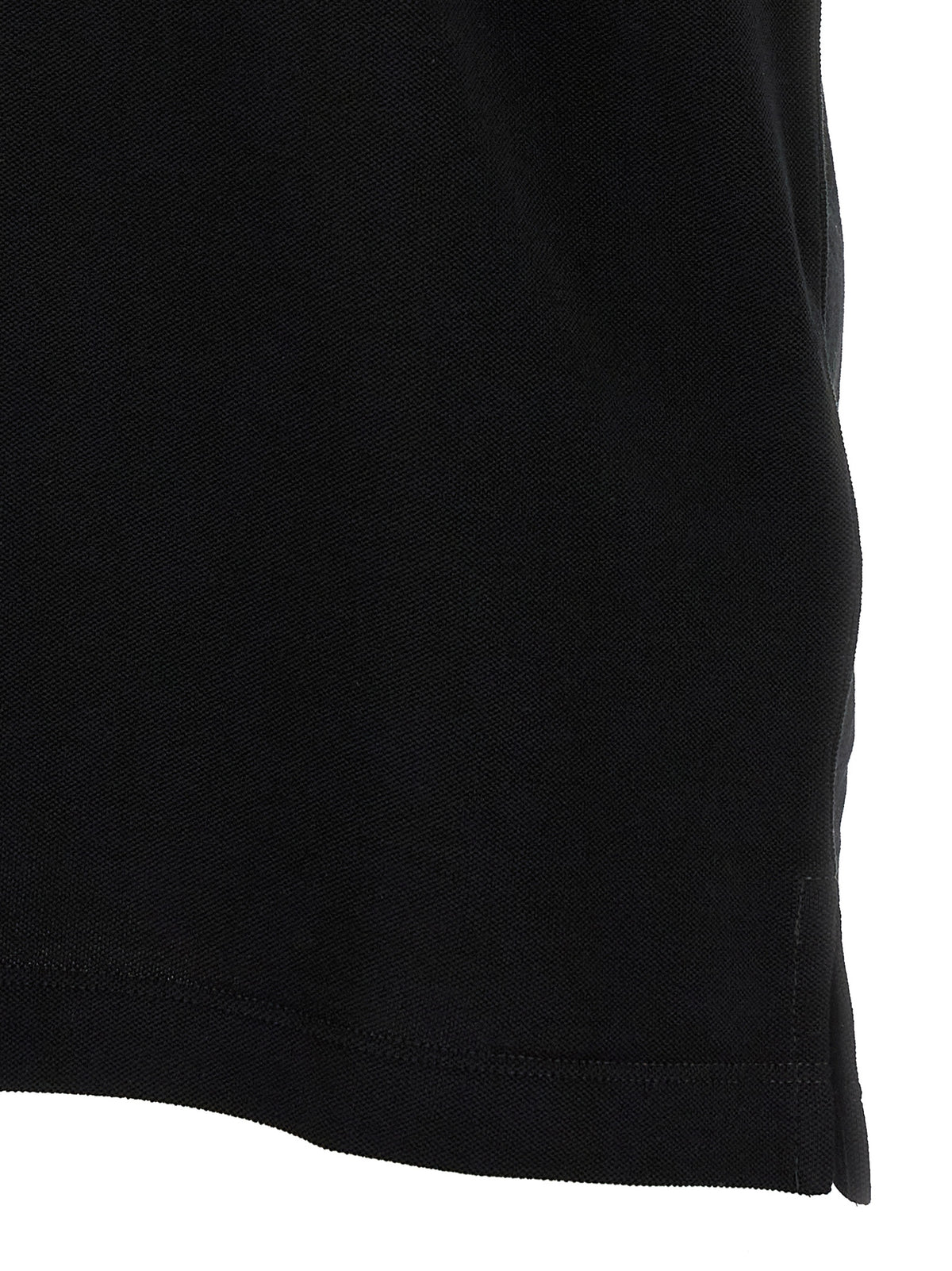 Fendi Black Cotton Polo Shirt