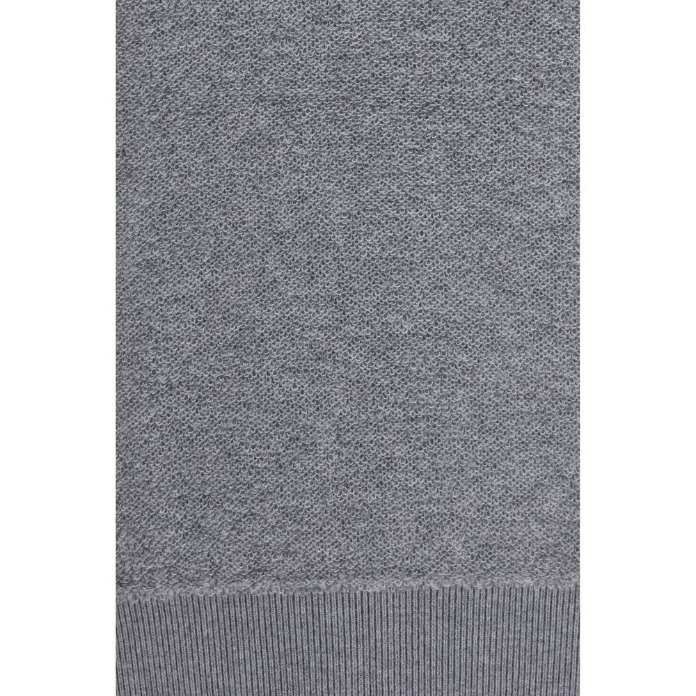 Piacenza Cashmere Gray Wool Oves Aries Sweatshirt