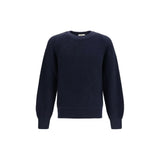 Piacenza Cashmere Blue Wool Oves Aries Sweatshirt