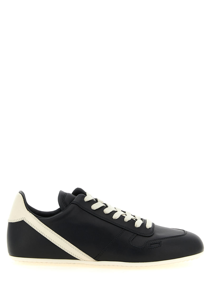 Rick Owens Bicolor Calfskin Low Top Sneakers - Avant-Garde Style