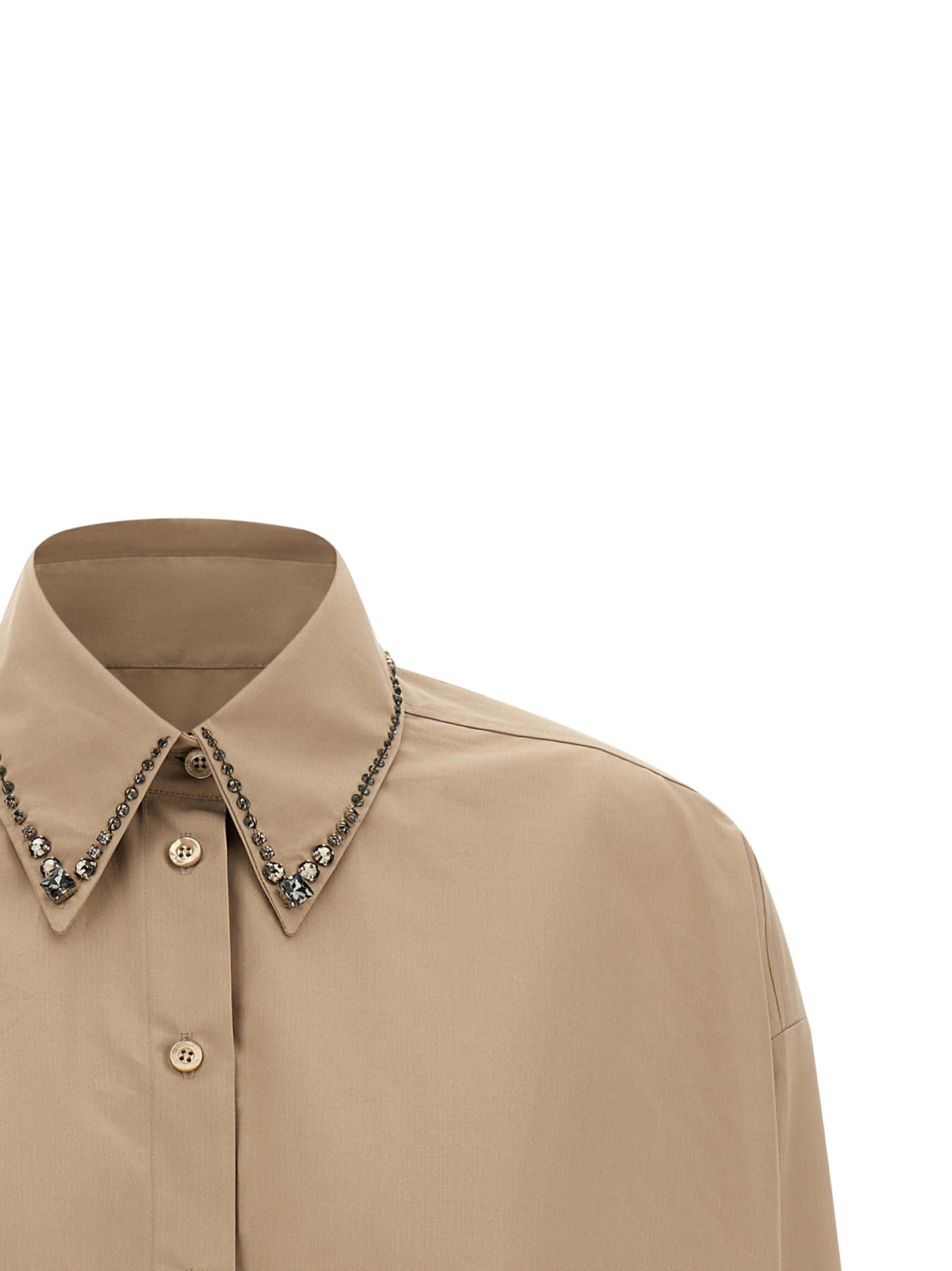 Fabiana Filippi Beige Cotton Blouse