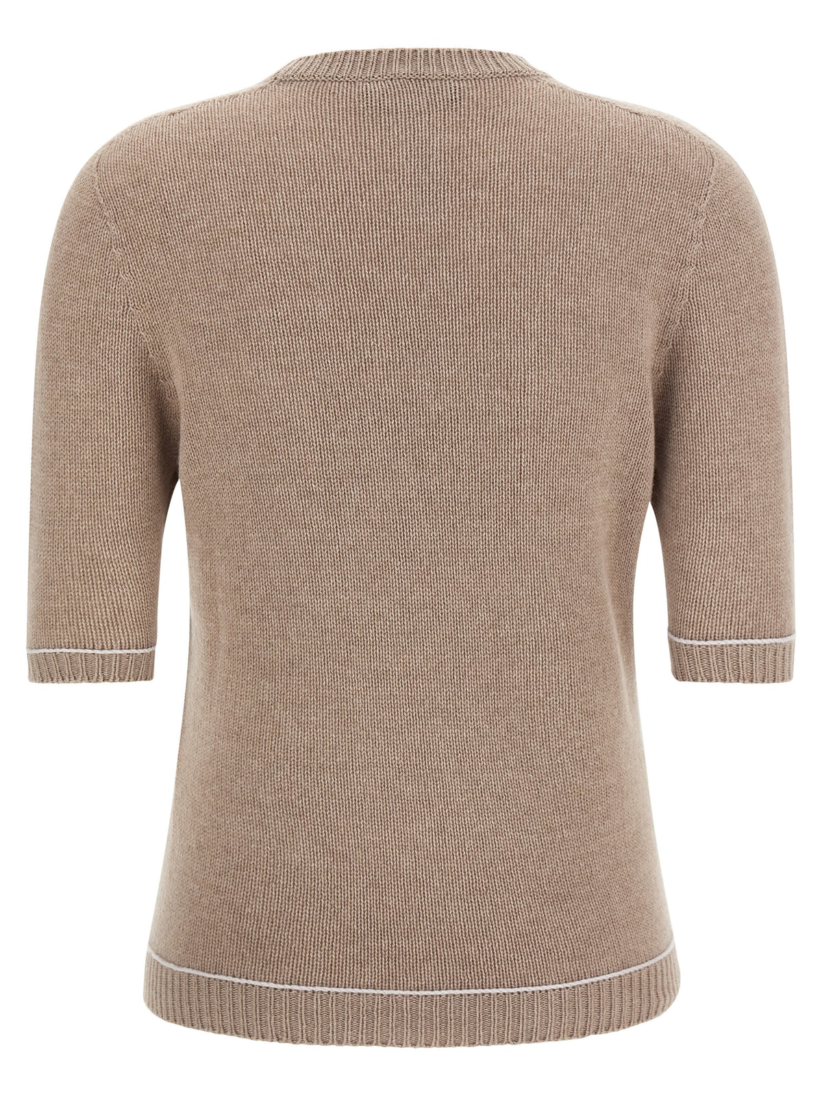 Fabiana Filippi Beige Virgin Wool Cardigan