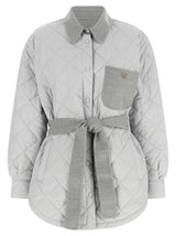 Fabiana Filippi Gray Polyester Shell Jacket