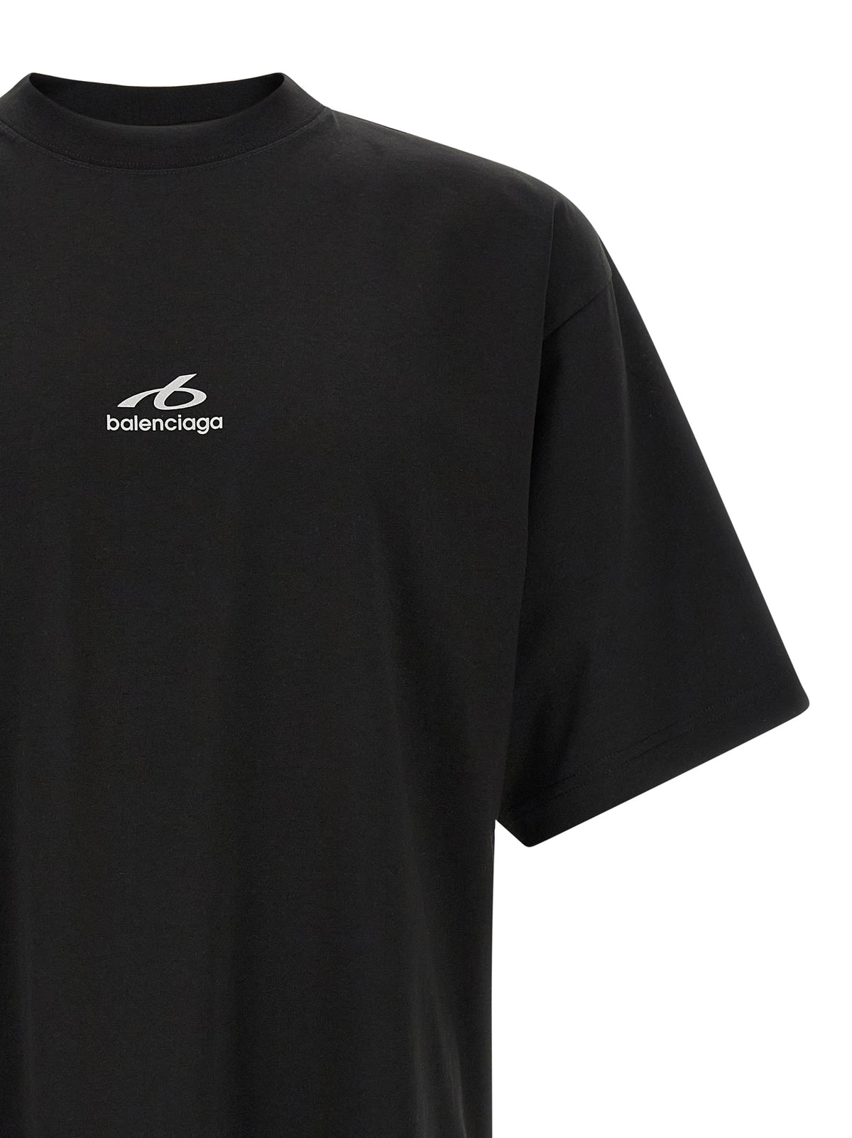 Balenciaga Black Cotton T-Shirt