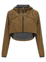 Balenciaga Brown Polyester Shell Jacket