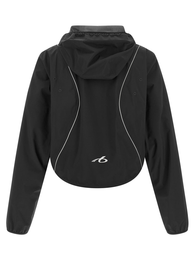 Balenciaga Techwear Black Cropped Sweatshirt