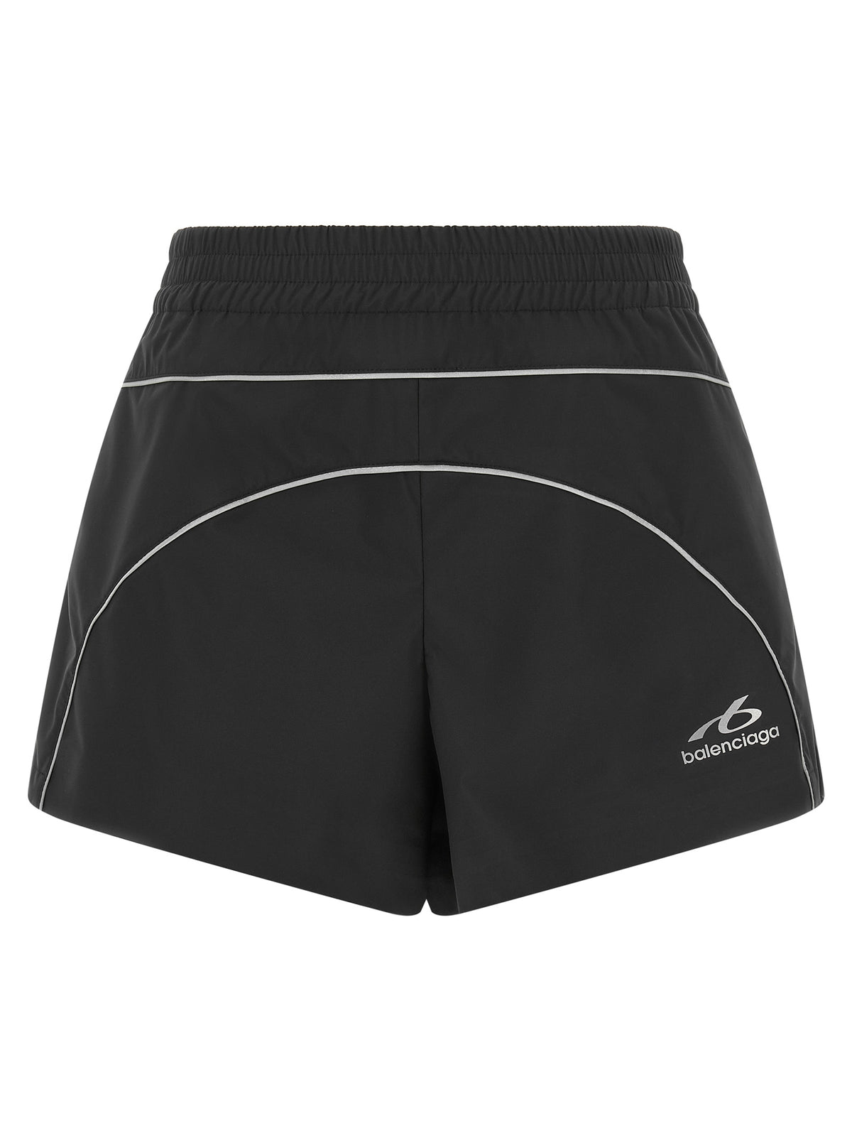 Balenciaga Black Polyester Bermuda Shorts