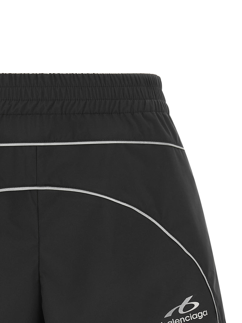 Balenciaga Black Polyester TechWear Bermuda Shorts