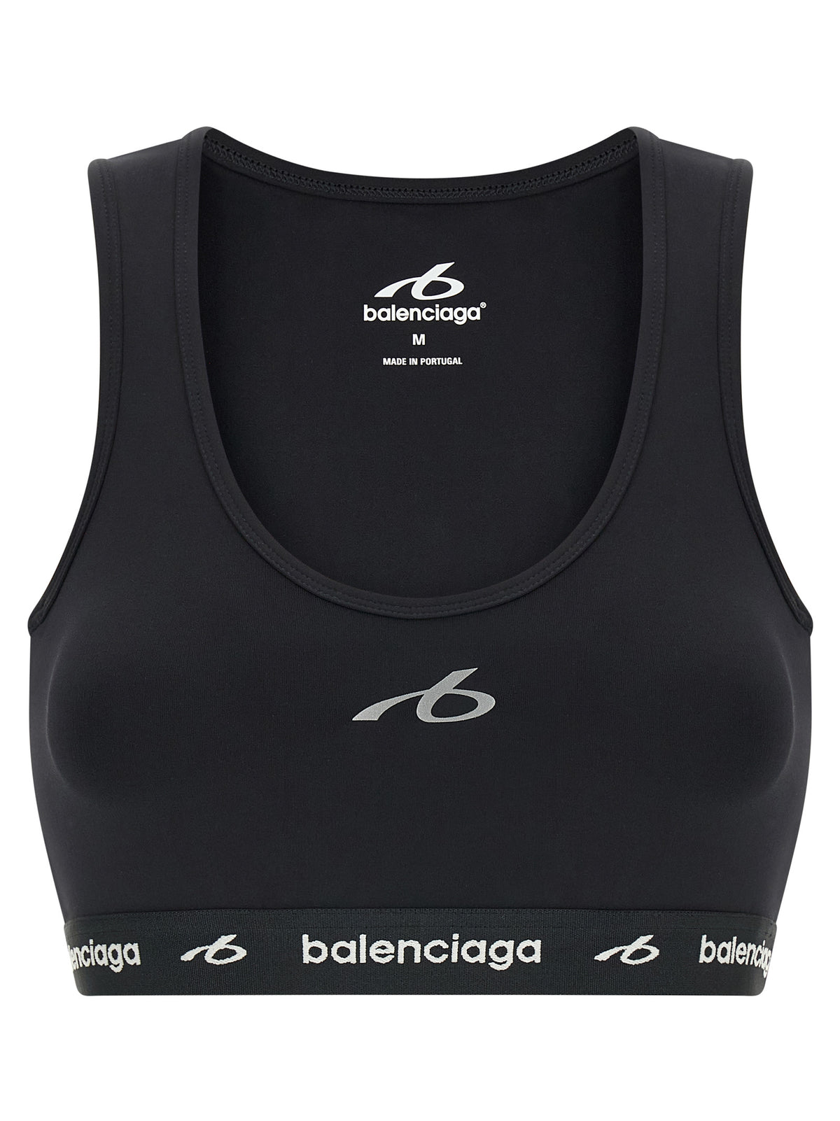 Balenciaga Black Polyamide Sport Bra