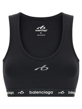 Balenciaga Black Polyamide Sport Bra