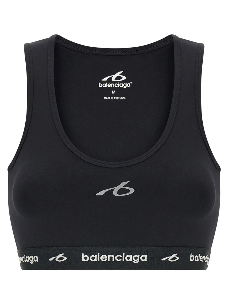 Balenciaga Black Polyamide Sport Bra - TechWear Collection
