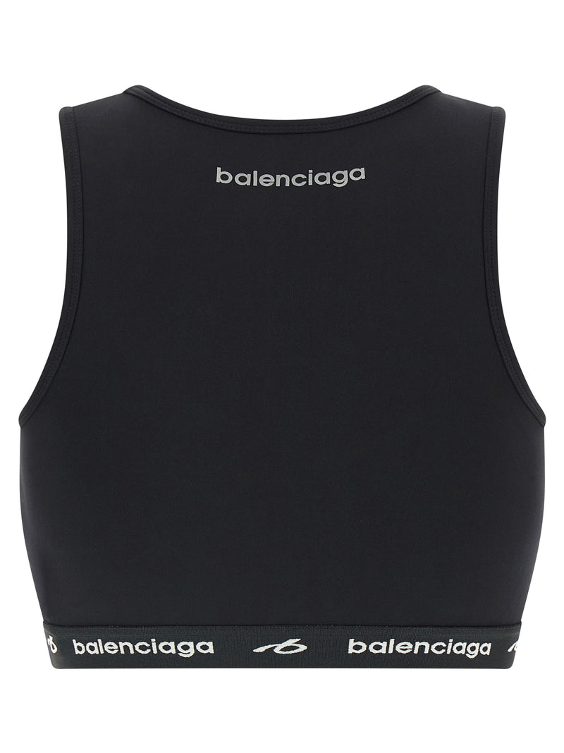 Balenciaga Black Polyamide Sport Bra - TechWear Collection