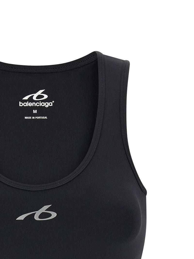 Balenciaga Black Polyamide Sport Bra - TechWear Collection