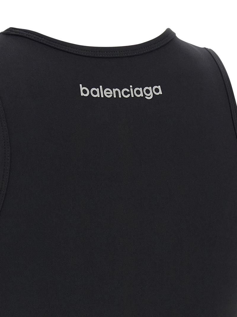 Balenciaga Black Polyamide Sport Bra - TechWear Collection