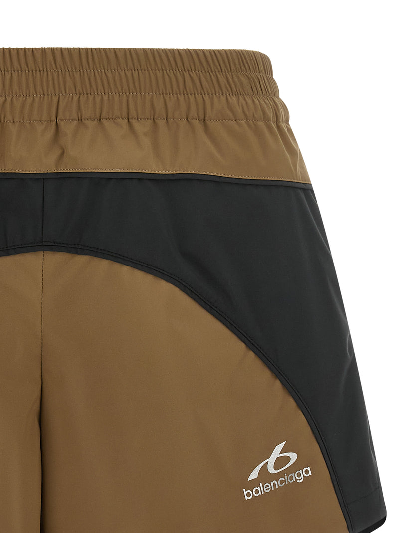 Balenciaga Brown Polyester Bermuda Shorts - TechWear Collection