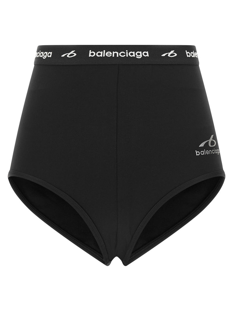 Balenciaga Black Polyamide Briefs - High Waist Culotte Slip