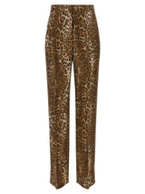 Max Mara Brown Silk Casual Pants