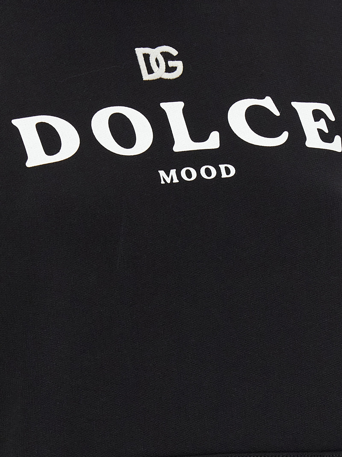 Dolce & Gabbana Black Cotton Hoodie