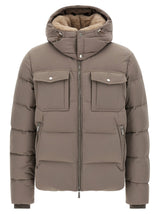 MooRER Gray Wool Bomber
