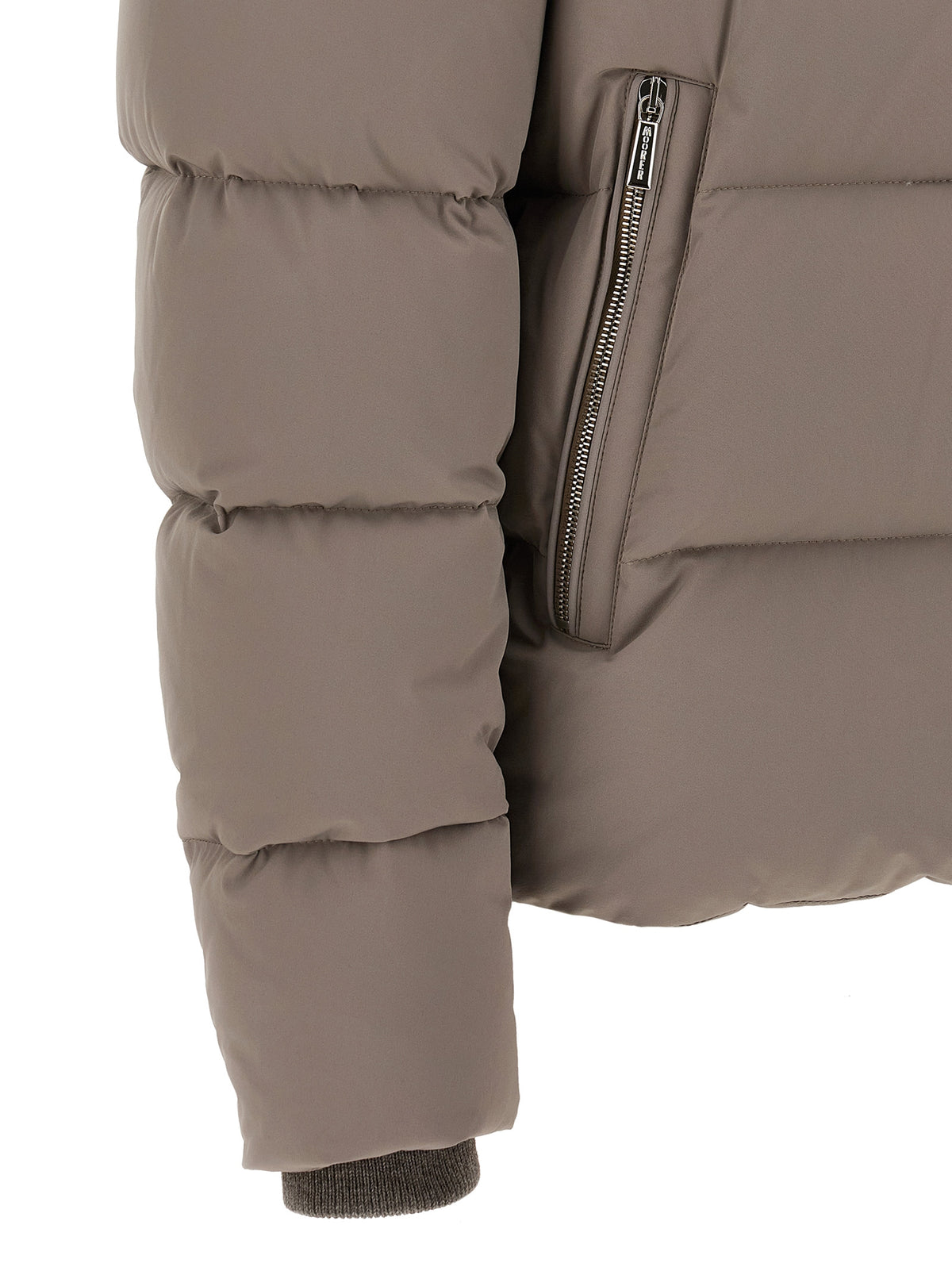MooRER Gray Wool Bomber