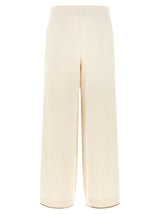 Brunello Cucinelli White Cashmere Athletic Pants